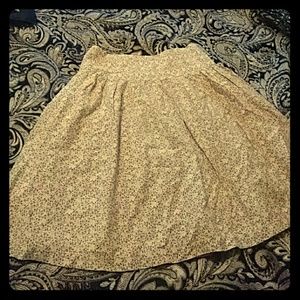 George cotton flowy skirt.